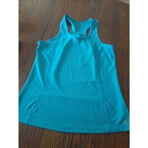Small Zelos Blue Sleeveless Racerback Athletic Casual Tank Top Shirt